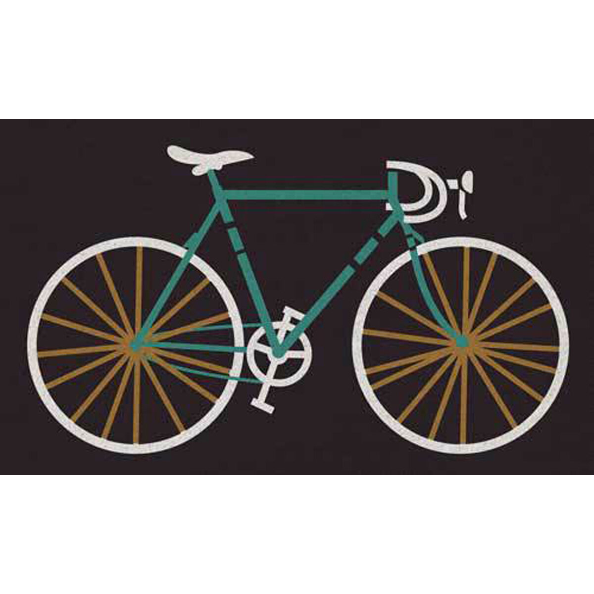 Vinyl Back Coir Mat 18X30 Bicycle