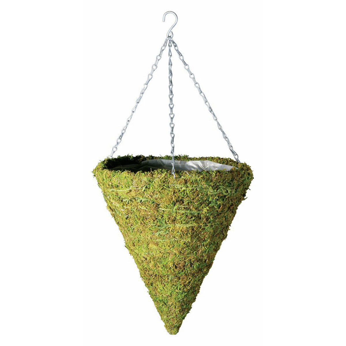 Evergreen Cone Hanging Basket W/ Chain - 14"