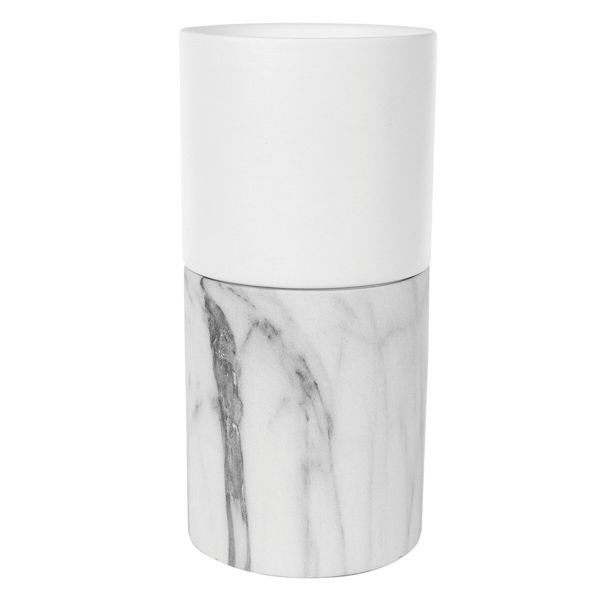 4"D X 8 1/2"H  - Stacked Plant Garden - Marble