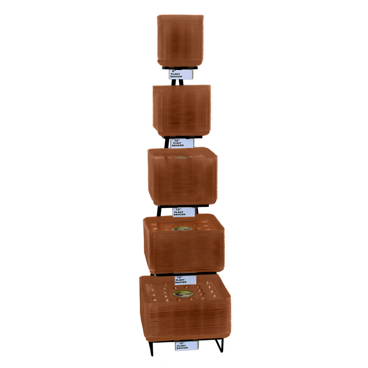 Terra Cotta Square Carpet Saver Display (250pc)