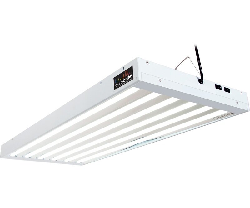 AgroBrite T5 324W 4ft 6 Tube Fixture w/Bulbs AgroBrite T5 324W 4ft 6 Tube Fixture w/Bulbs