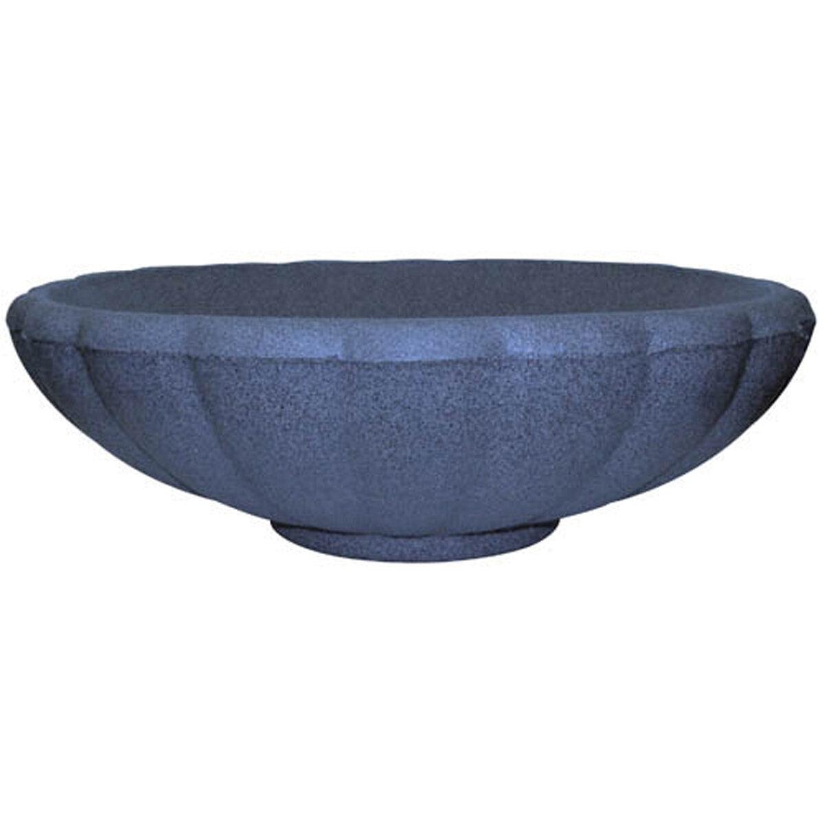 Fluted Bowl 57cm Charcoal Plastic (Stock Item)