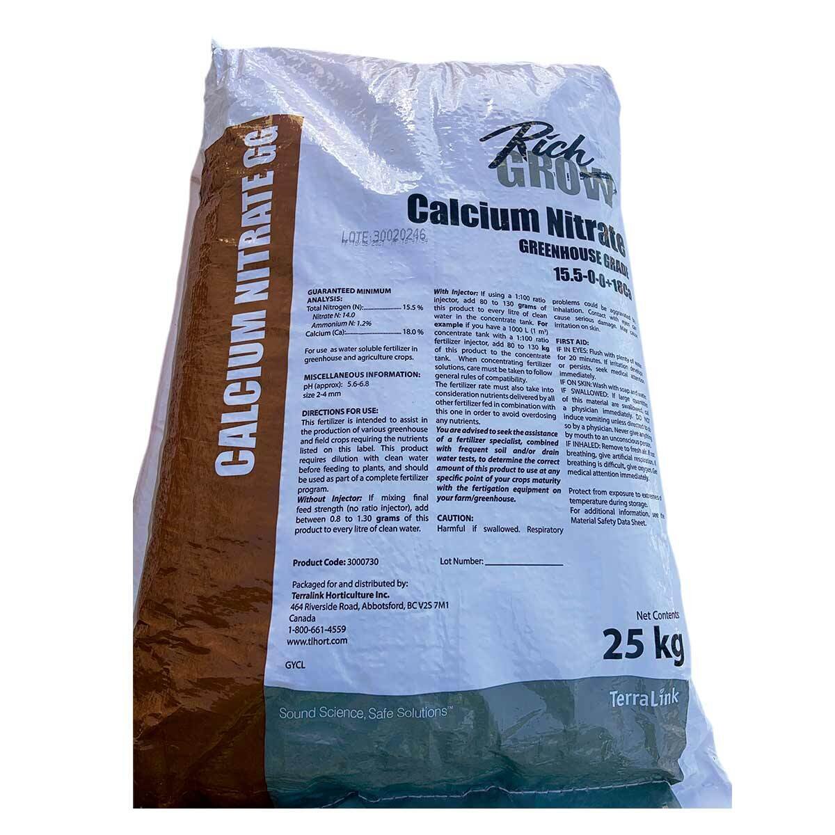 Calcium Nitrate 15.5-0-0 Soluble 25 kg