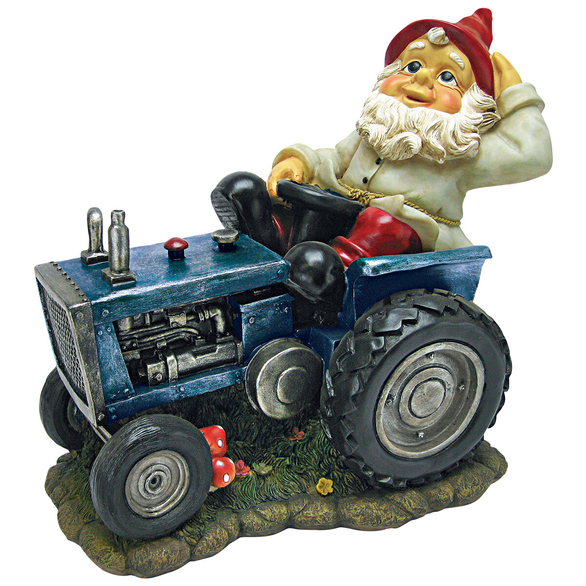 Dt Plowing Pete On His Tractor Gnome