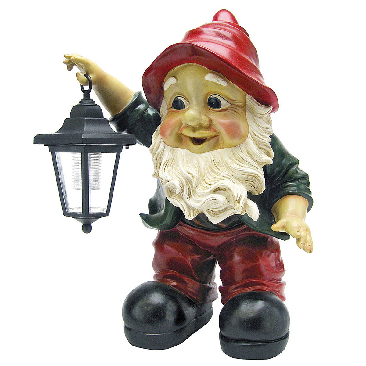 Dt Edison With Lantern Garden Gnome Statue