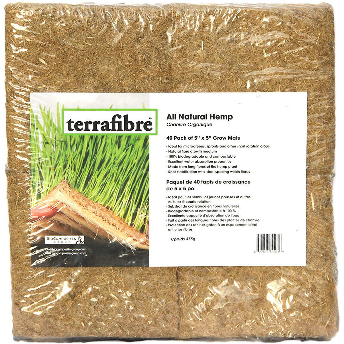 Terrafibre Grow Mats 5"x5" Bulk CS (560)