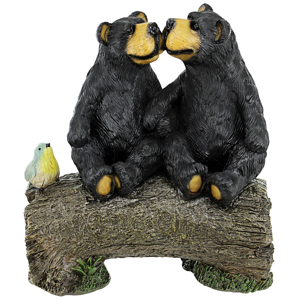 Best Buddies Bears On A Log Statue