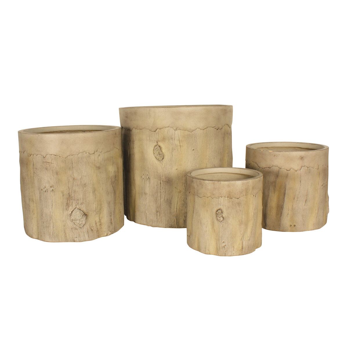 Tree Trunk Planter  Set/4