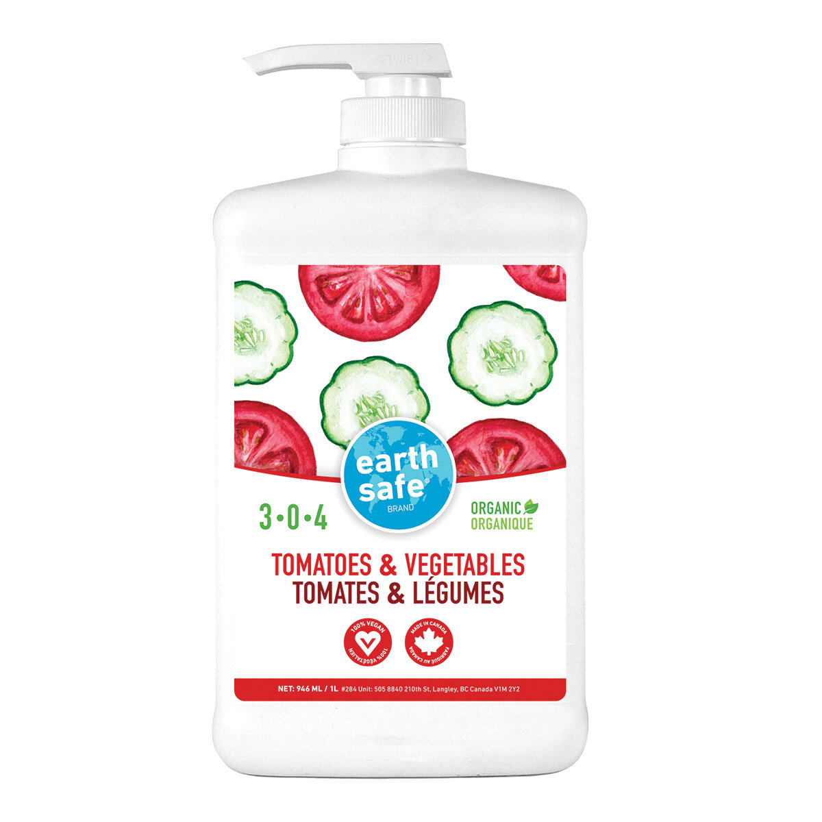 Earth Safe Tomato & Vegetable 1L (6/cs)