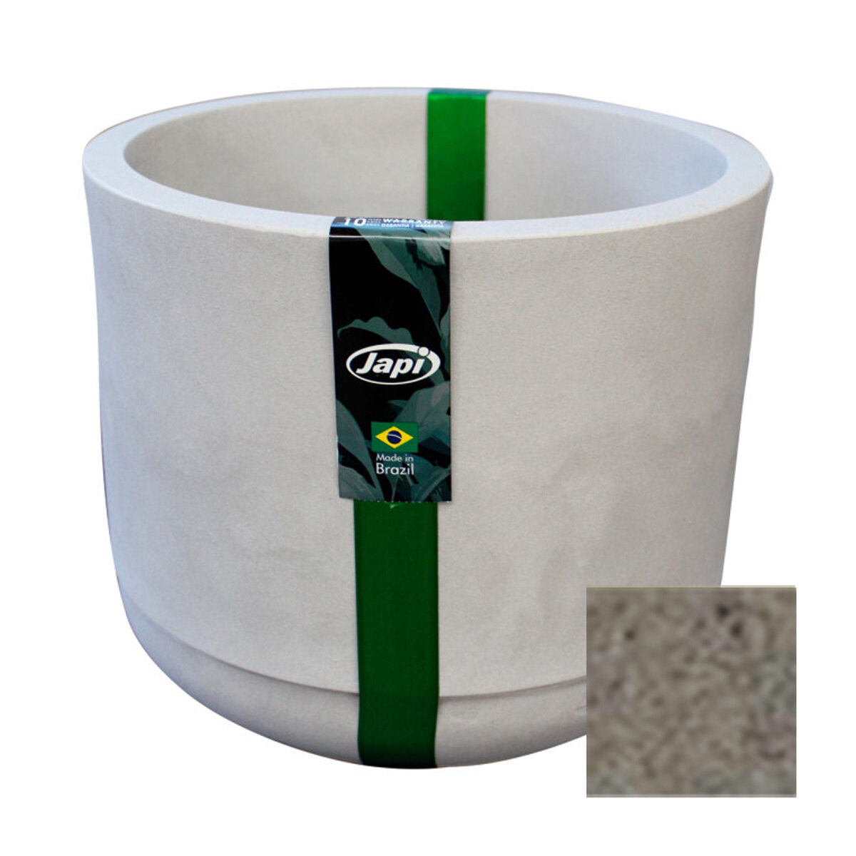 Match Cylinder Planter Low 35x29cm Stone