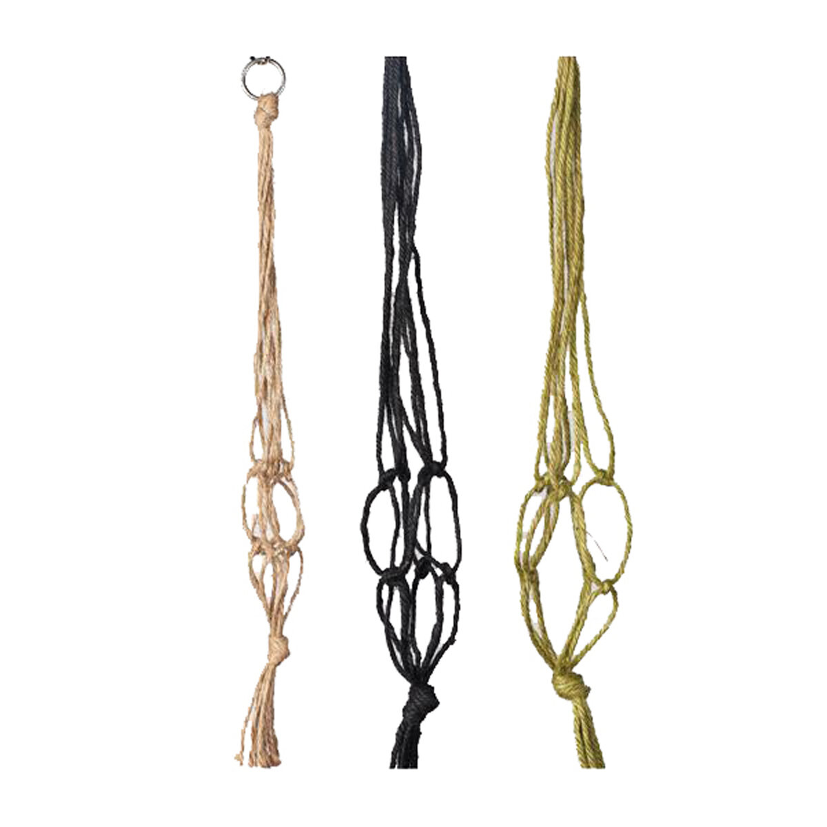 18" Mini Jute Plant Hanger - Assorted (12pcs)