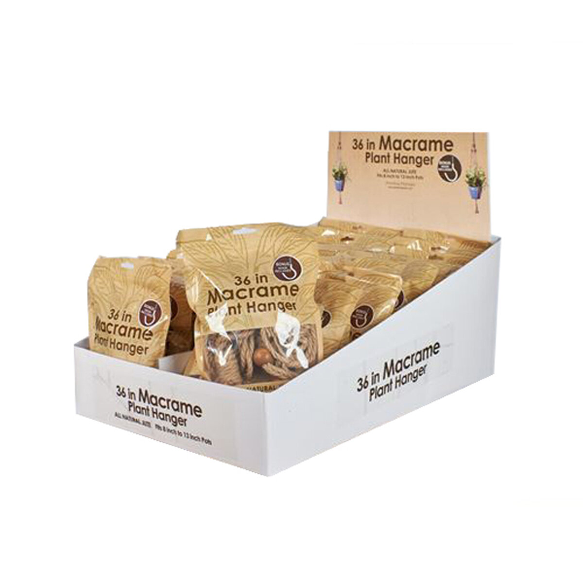 36" All Natural Hanger Pop Display (24pcs)