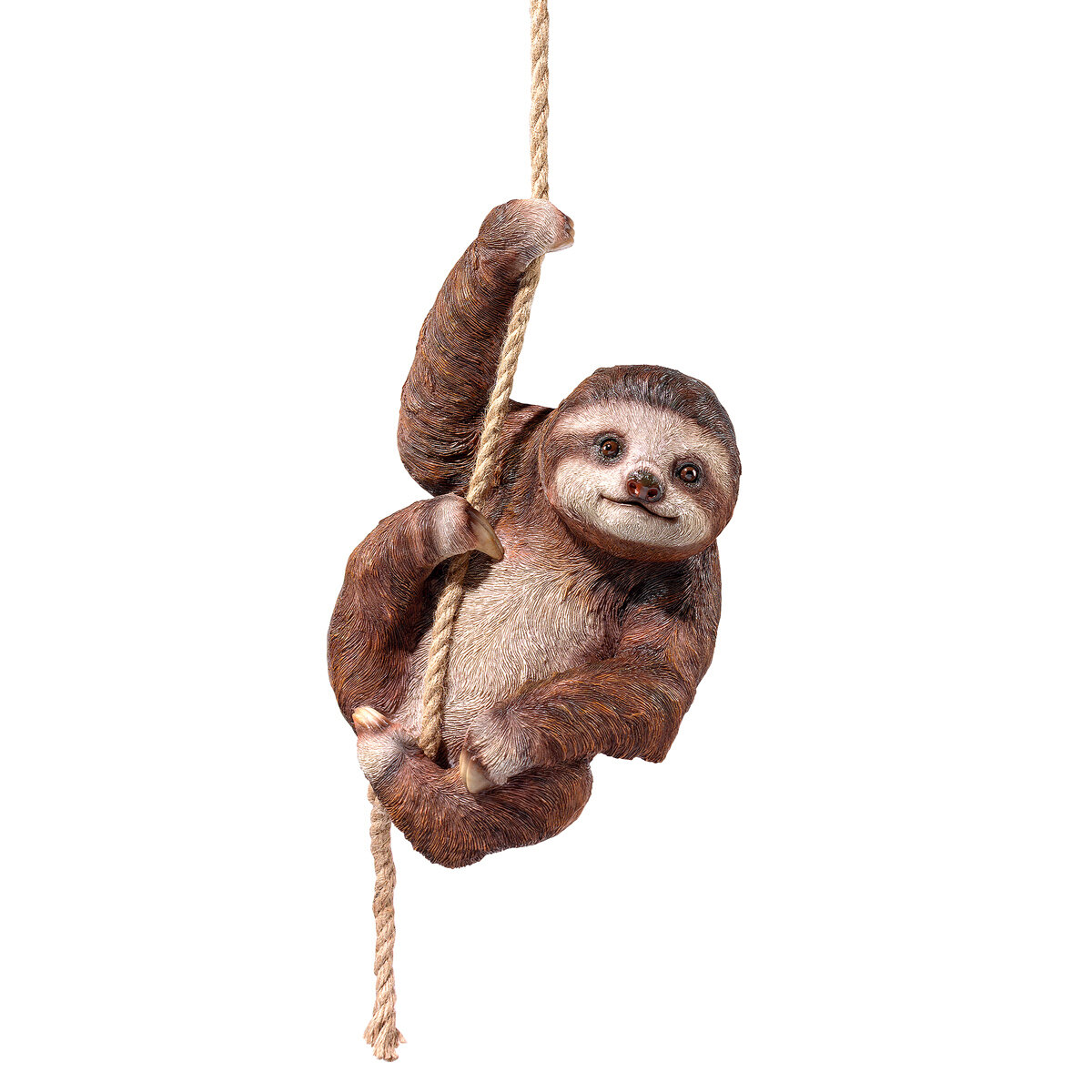 Horatio Rope-Hanging Sloth Statue