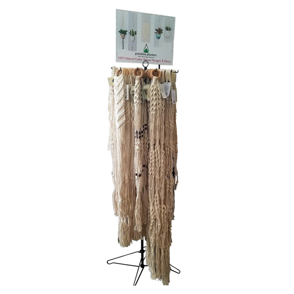 Woven Cotton Plant Hanger Assorted DS (84Pcs)