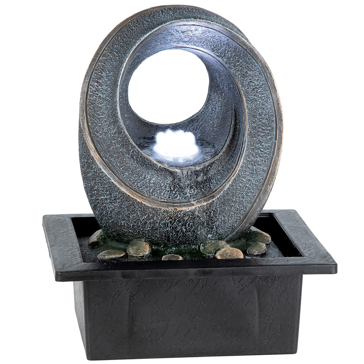 Infinite Nature Circle Tabletop Fountain