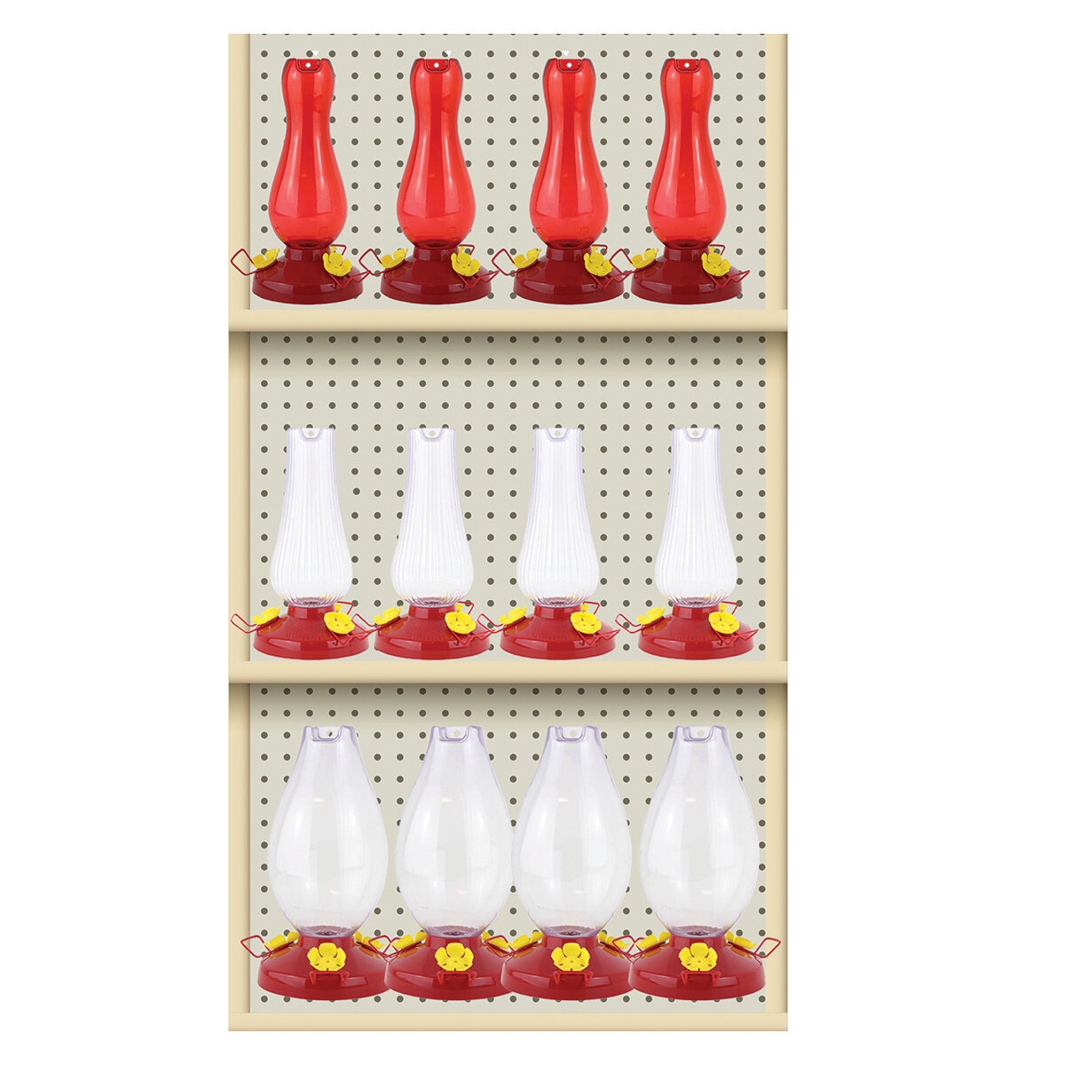 Plastic Hummingbird Feeder Kit DS (36Pcs)