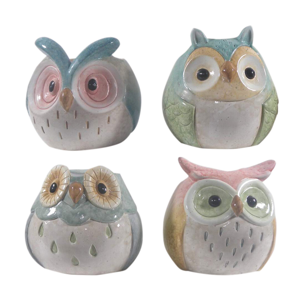 Wise Little Owls 13.5x12x13cm CS (16pcs)