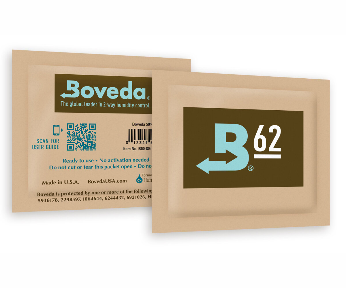 Boveda 62% RH 8 gr Bulk (300 Packets/Case)