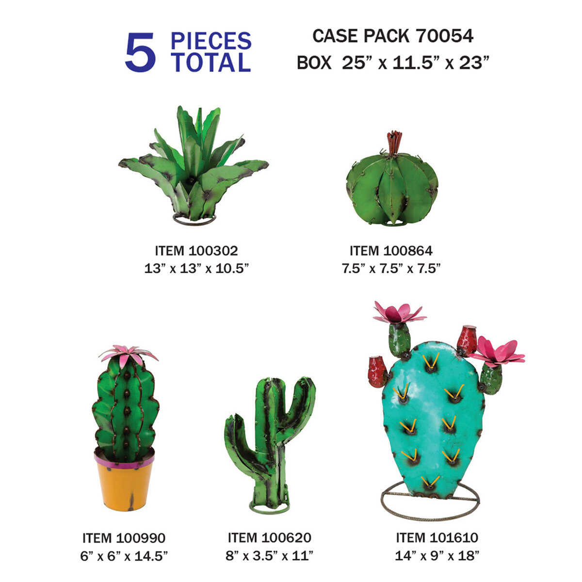 Case Pack- Cactus  (5 Pcs)