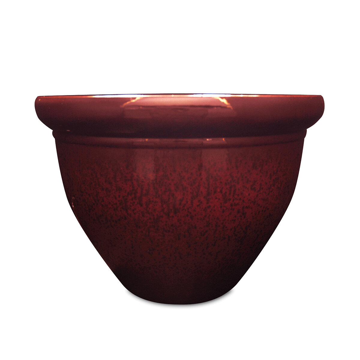 20" Pizzazz Resin  Planter Red w/Speckle