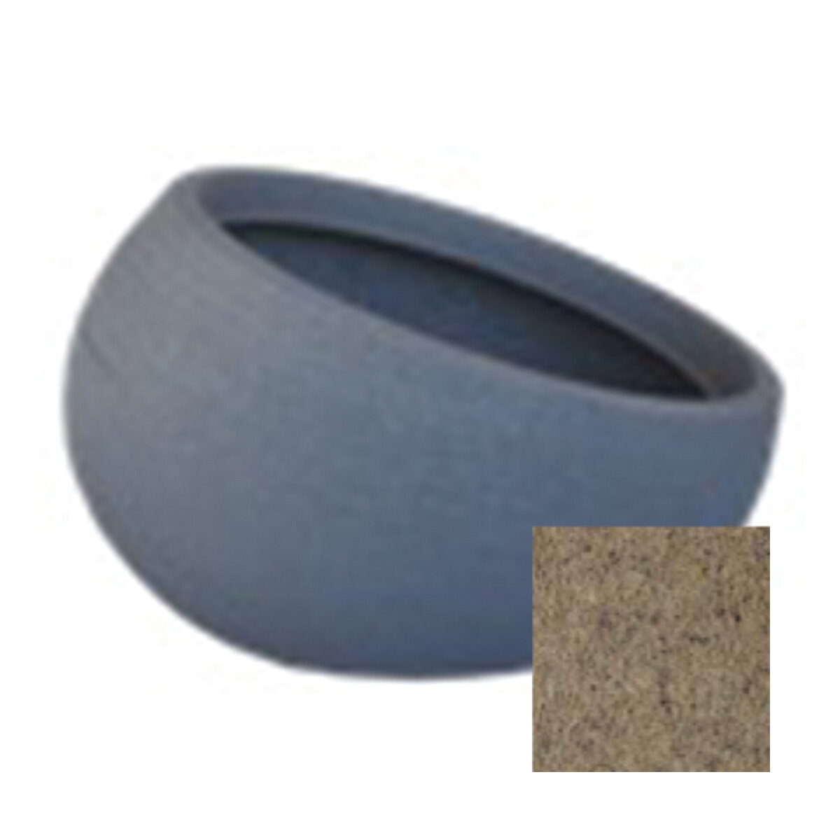 Linea Bowl Round 53cm Stone