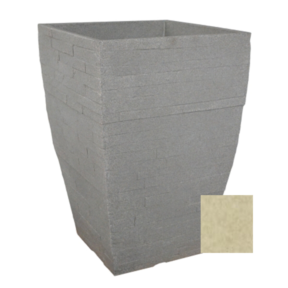 Minas Stone Planter 39 cm Sandstone Plastic