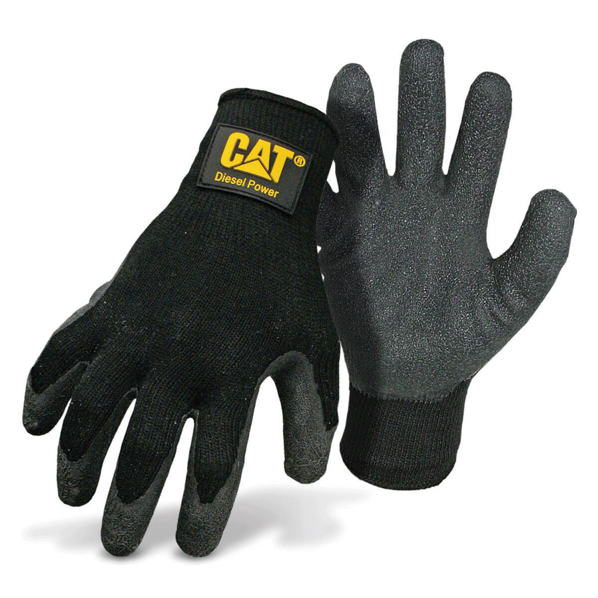 CAT Black Latex Palm with Diesel Power Logo,L