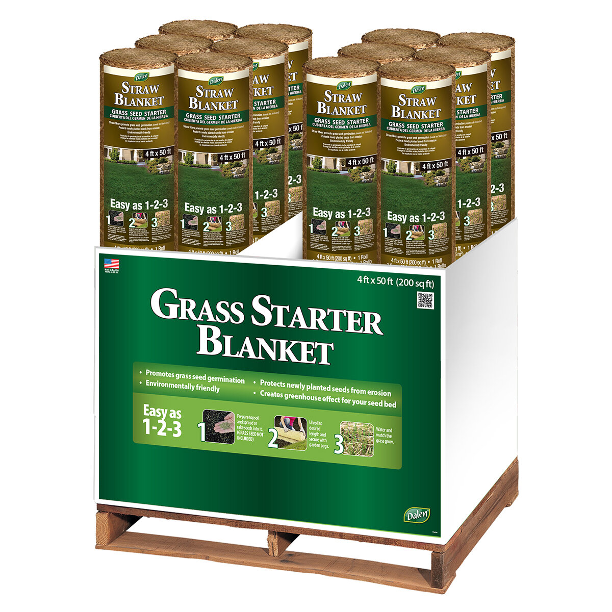 Dalen® Straw Blanket Mini Pallet