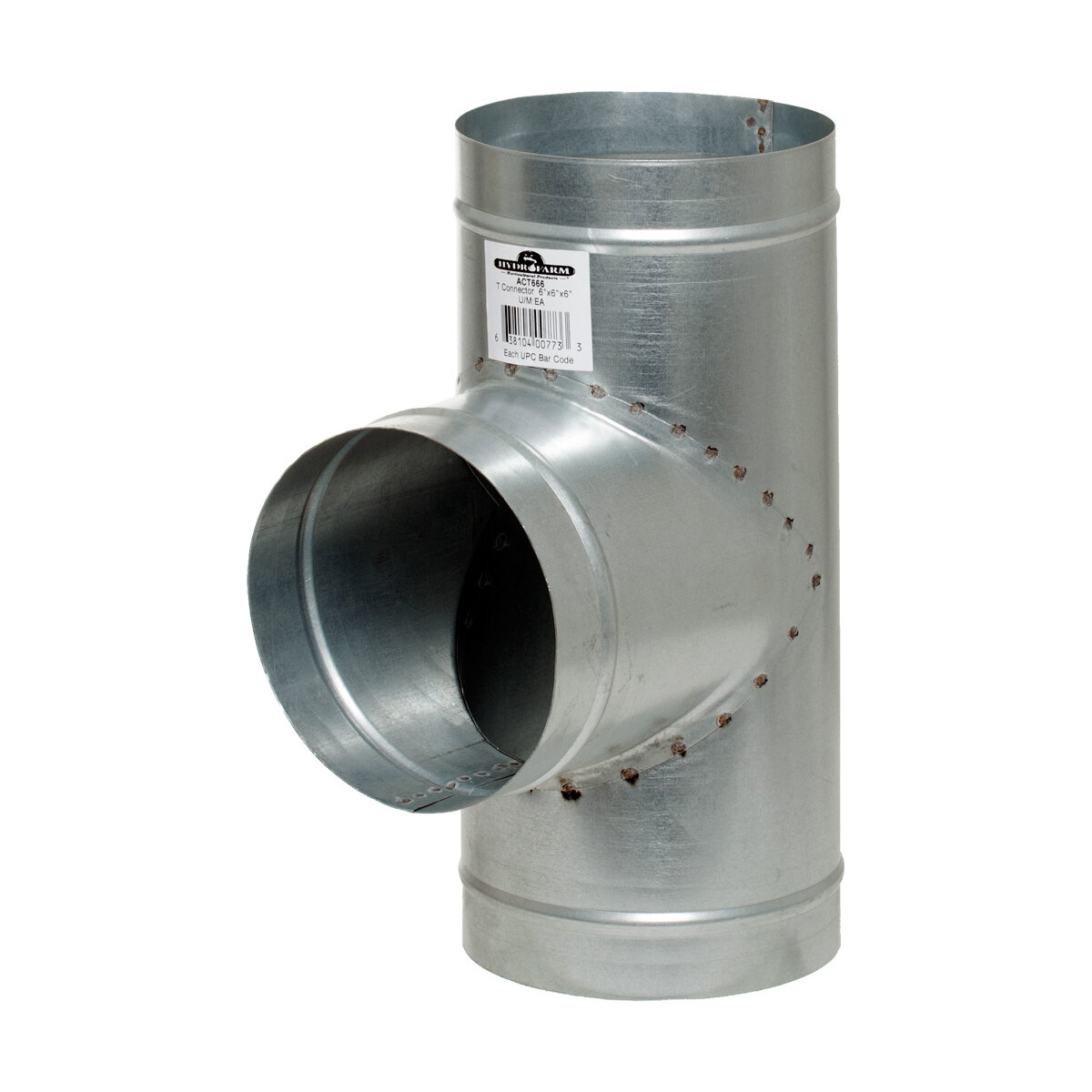 T Connector 6x6x6"