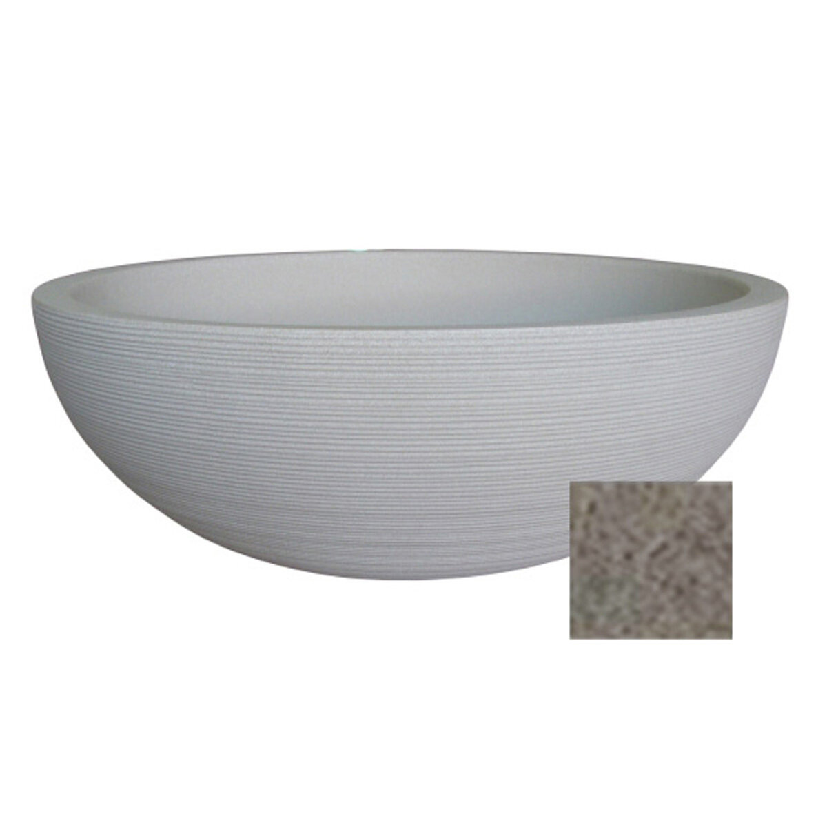 Linea Low Bowl 90 Cm Stone