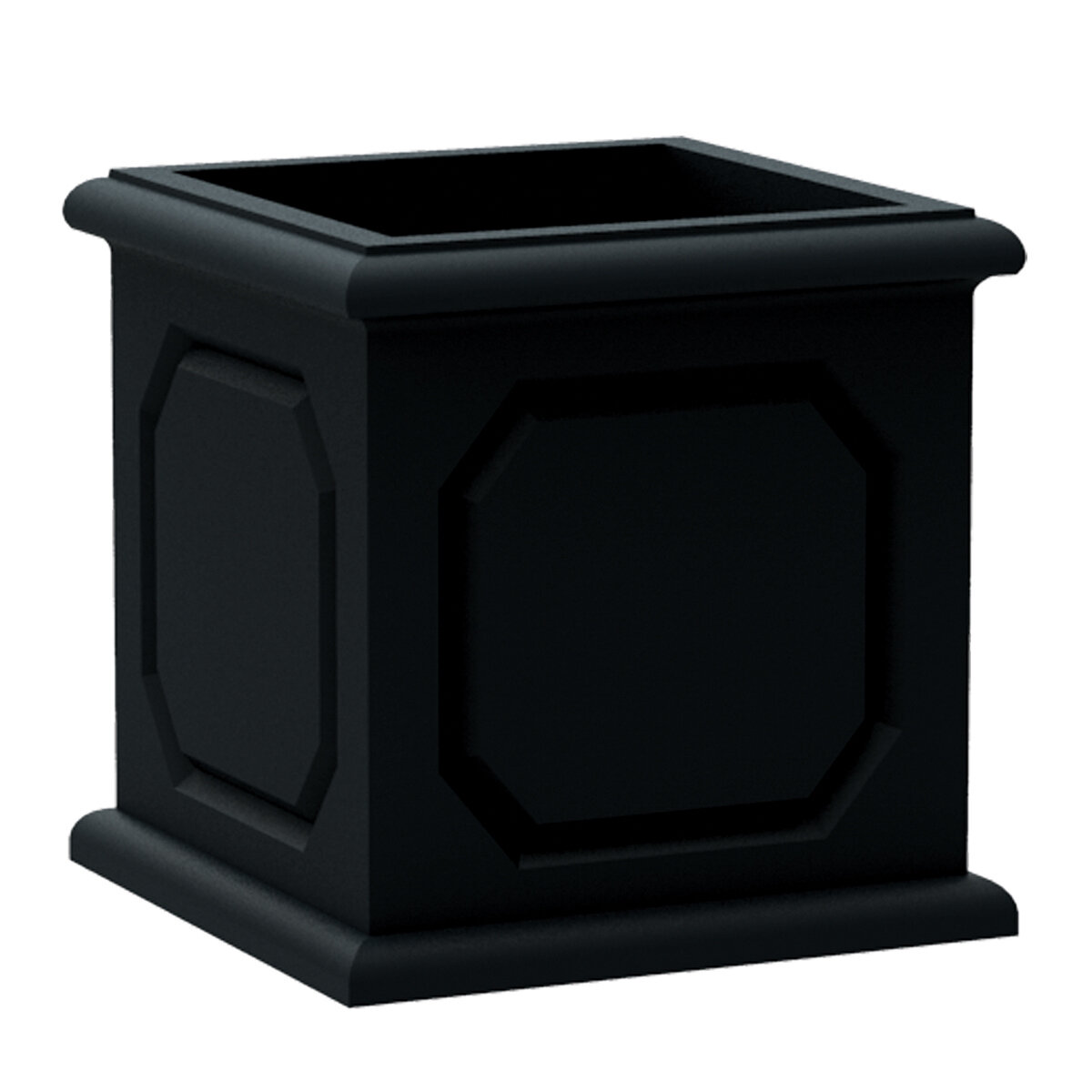 Classic Versailles Cube Planter 43cm x 43cm Black