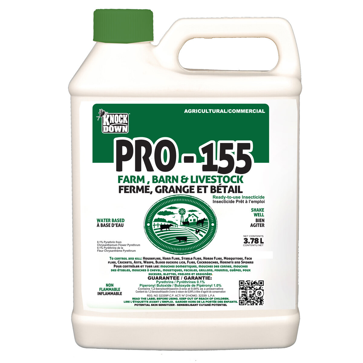 PRO-155 RTU Farm Pyrethrin 0.1% + PBO 1% 3.78L