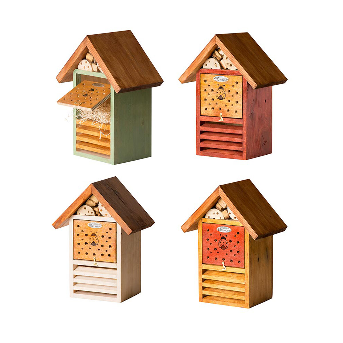 Beneficial Bug Hotel Lady Bug House Red