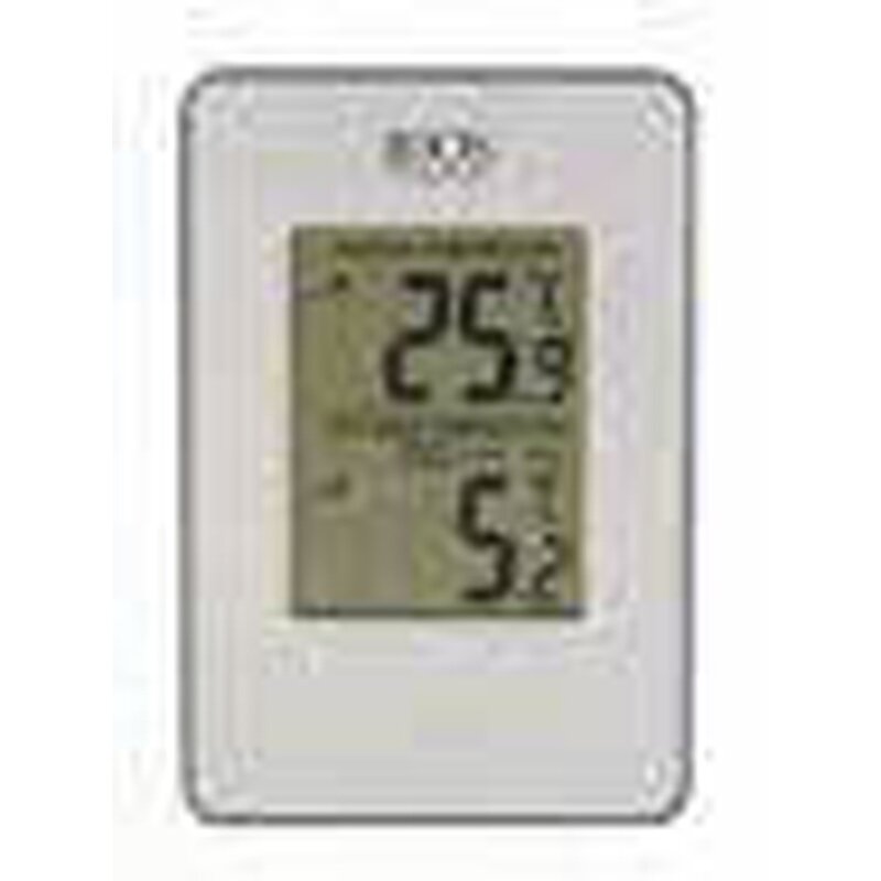 Indoor/Outdoor Thermometer Wireless - Silver Indoor/Outdoor Thermometer Wireless - Silver
