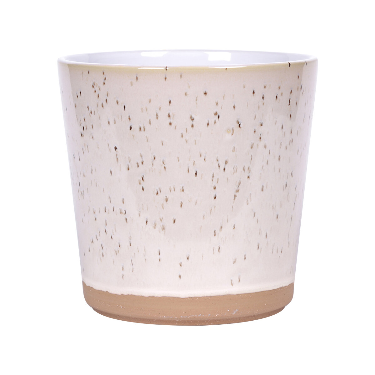 Black Speckle 4'' Flower Pot