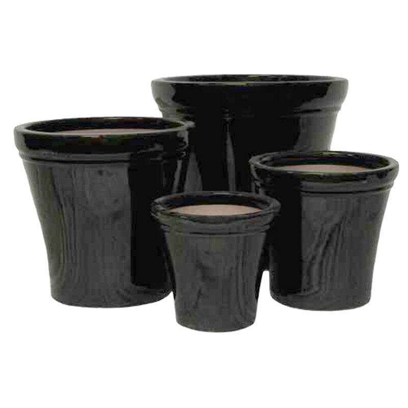 Element Ceramic Pot S/4-Black