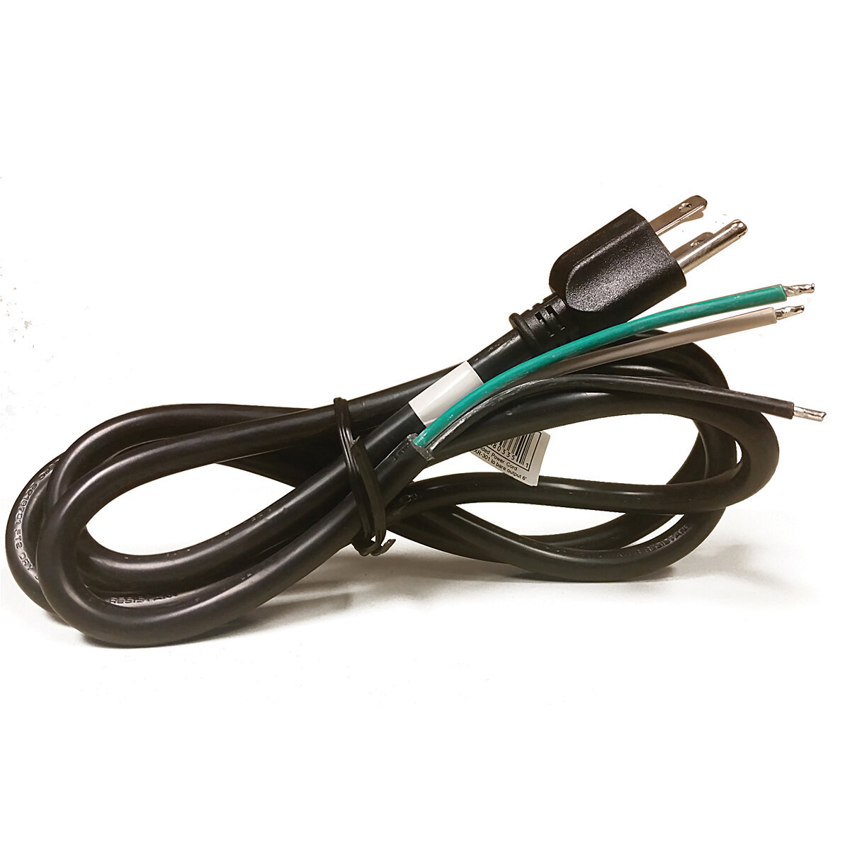 HSTR Grounded Power Cord NEMA to Bare Wire 6'