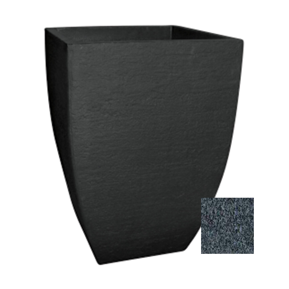 Modern Square Planter Set/3 (30,36,48cm) Charcoal