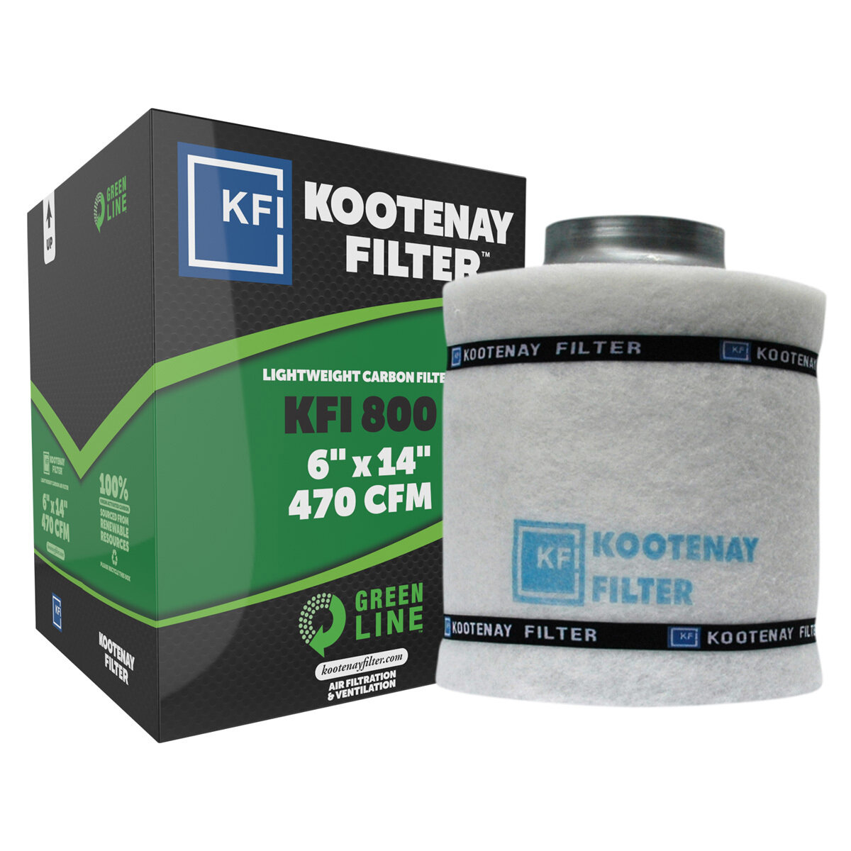 Kootenay Filter GreenLine 800 6" flange 470cfm