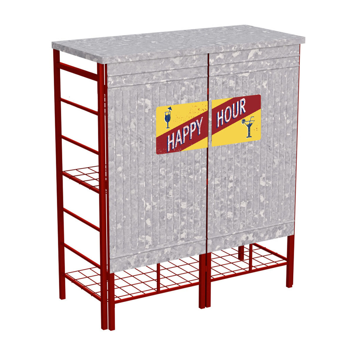 Folding Party Bar W/Carry Bag