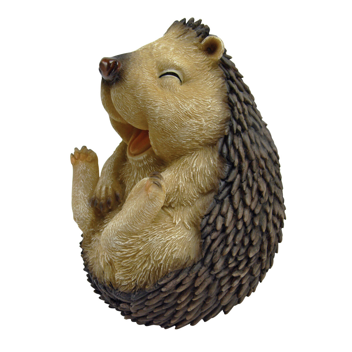 Roly Poly Laughing Hedgehog Statue