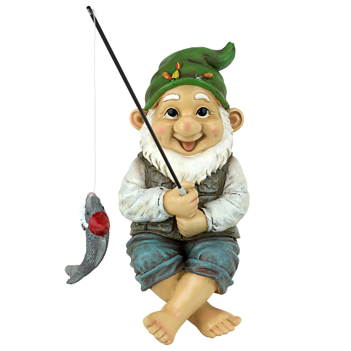 Dt Ziggy The Fishing Gnome Statue