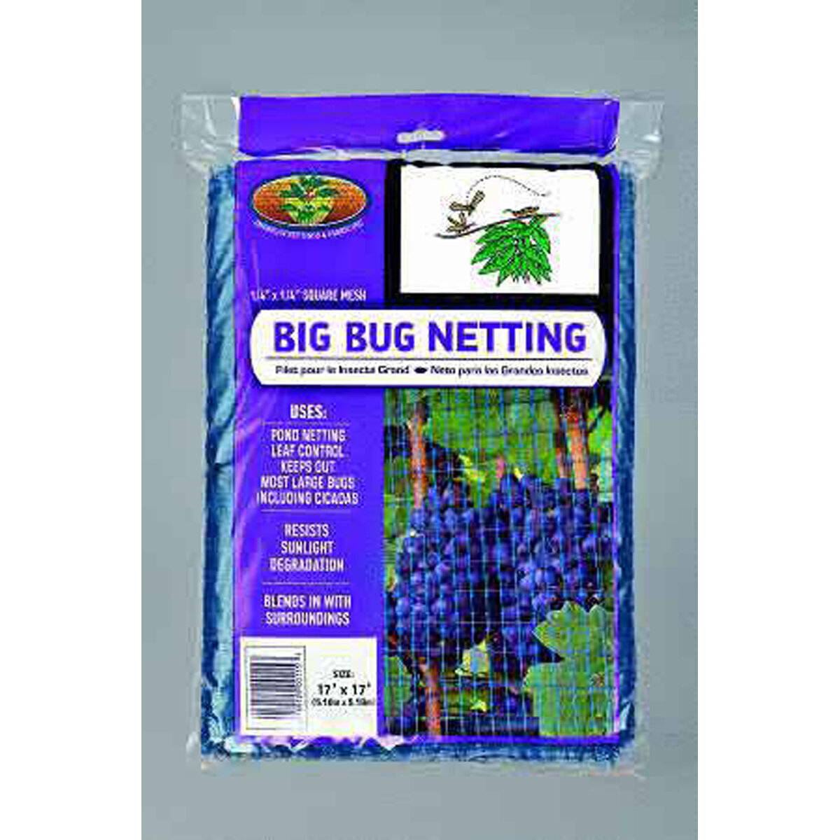 Big Bug Netting (Blu 1/6")16'X16'