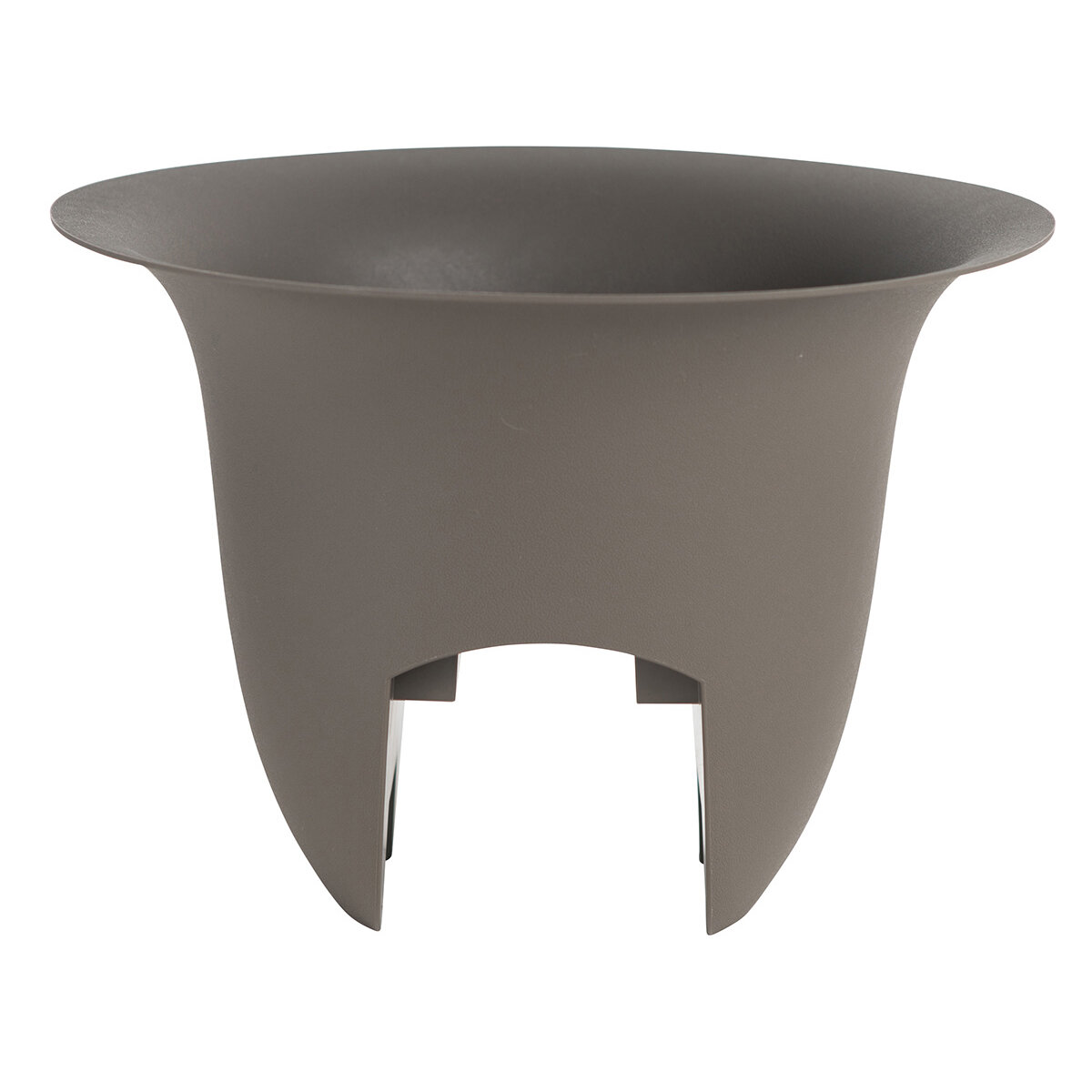 12"  Modica Charcoal Rail Planter