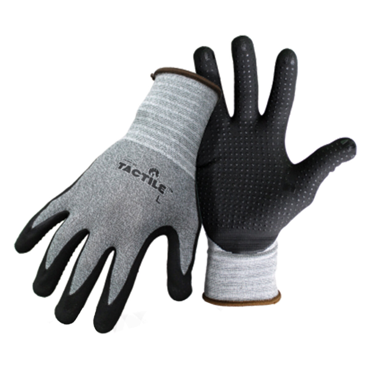 BOSS Tactile Dot& Dip Nitrile Palm & Fingers, L