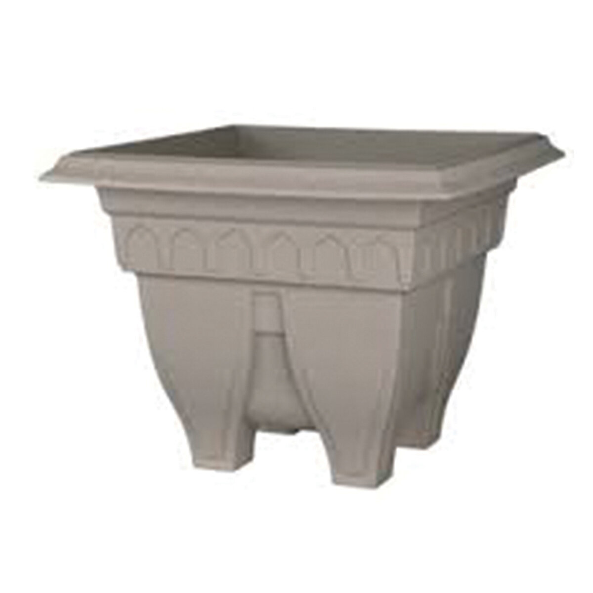 AZURA 15-1/4" Square Patio Planter Granite