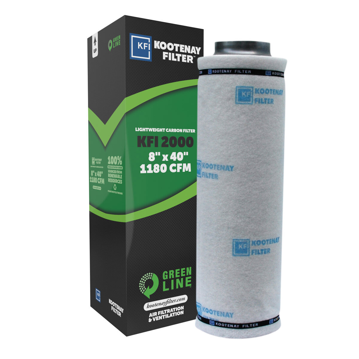 Kootenay Filter GreenLine 2000 8" flange 1180cfm