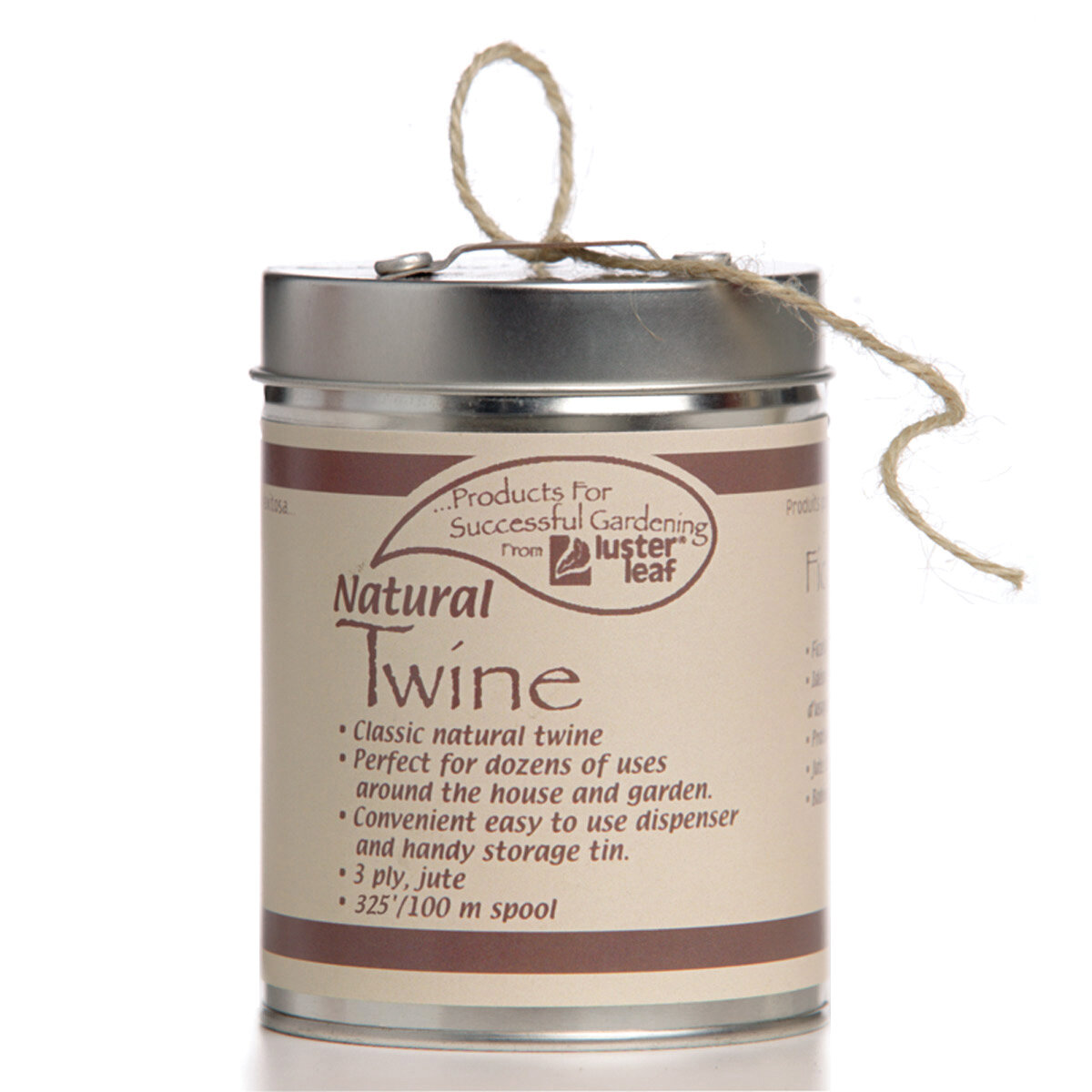 Rapiclip Natural Jute Twine in Dispenser Can
