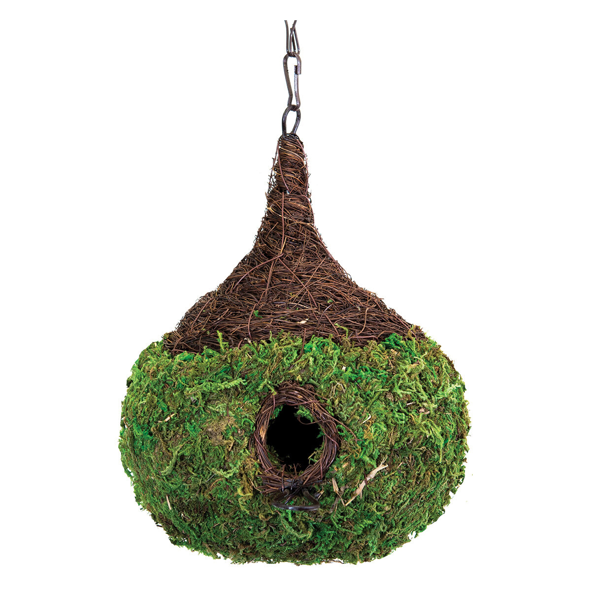 Raindrop Woven Birdhouse Md Fresh Green 9.5x10.5in