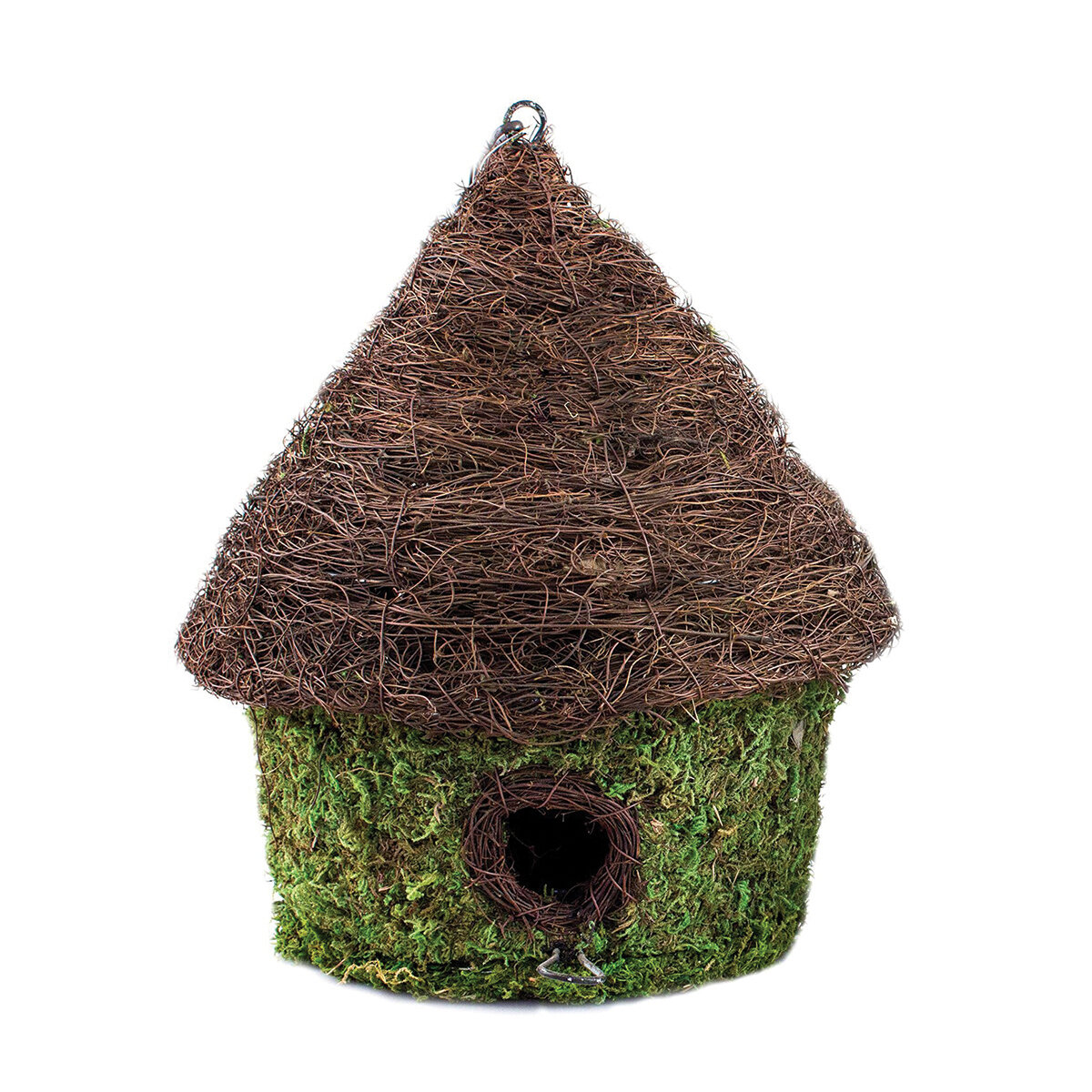 Bungalow Woven Birdhouse Md Fresh Green 9.5x10.5in